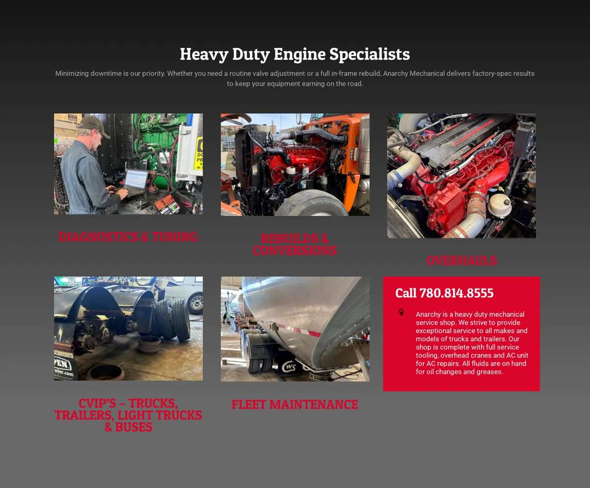 Heavy-duty engine specialist services