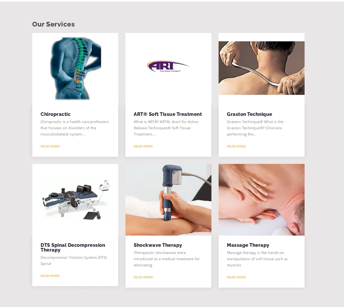 Our services grid