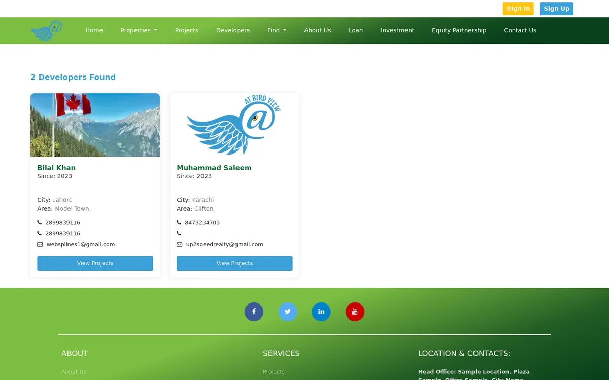 Developers directory