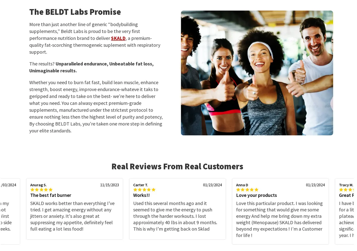 Brand promise and real customer reviews