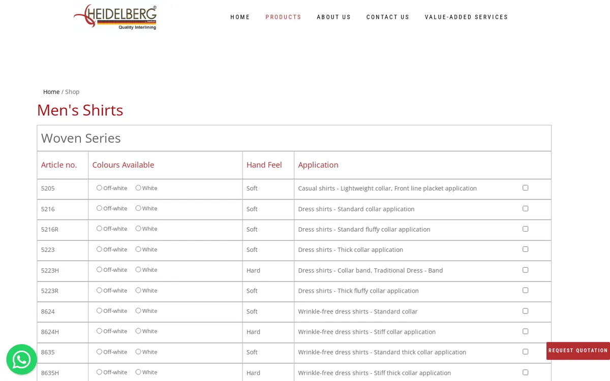 WooCommerce product catalogue