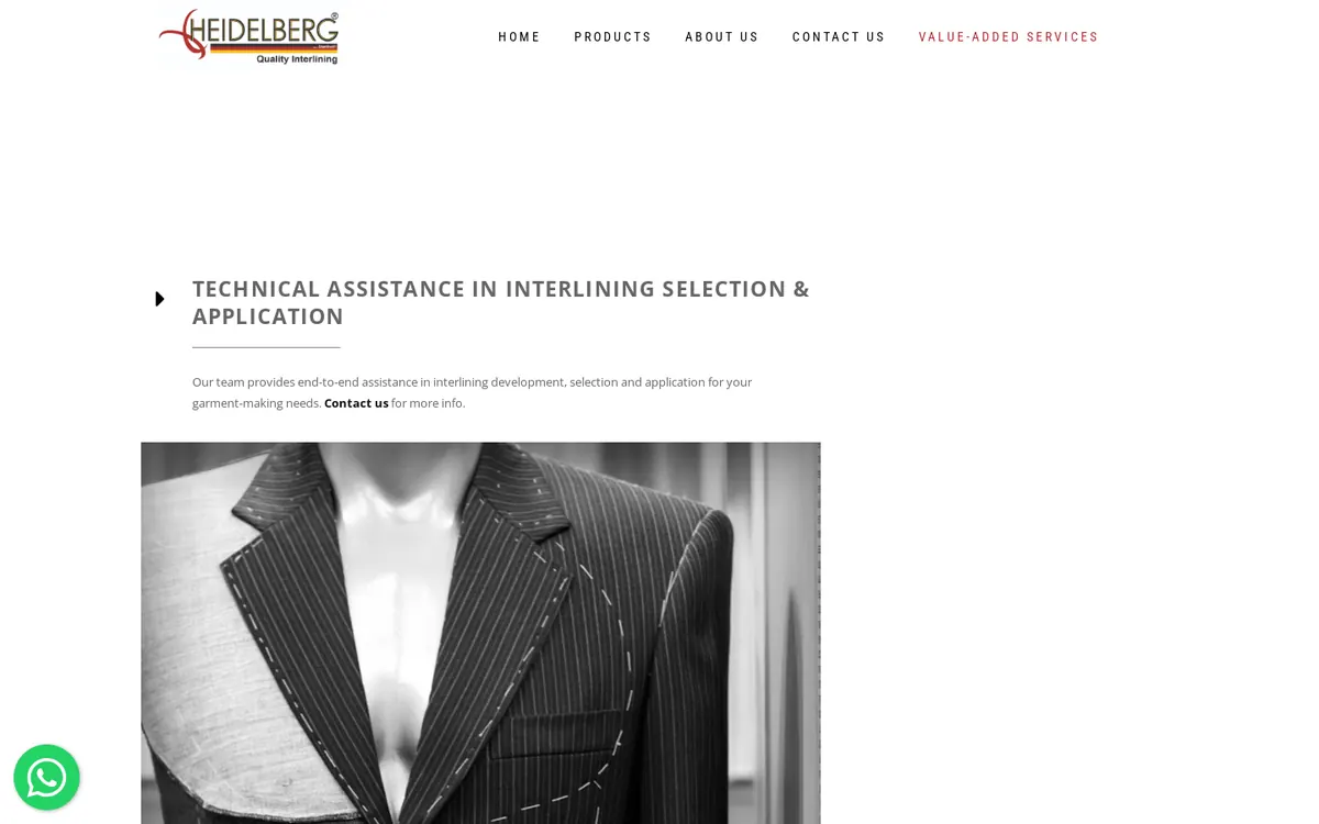 Value-added services page