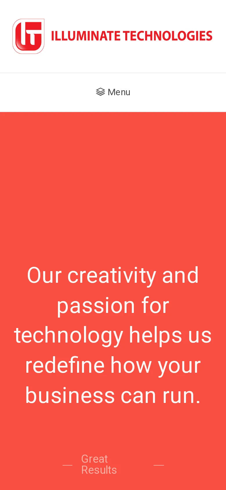 Illuminate Technologies Website website on mobile