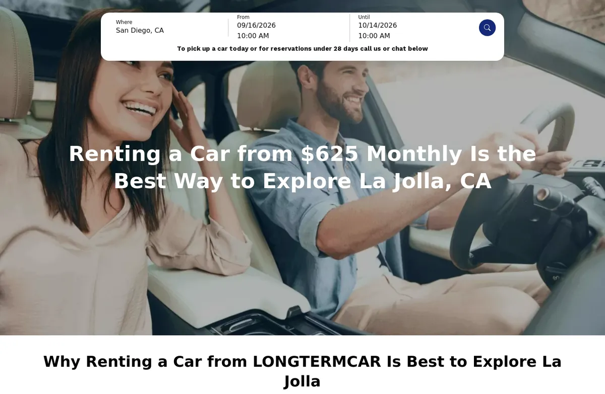 La Jolla location landing page