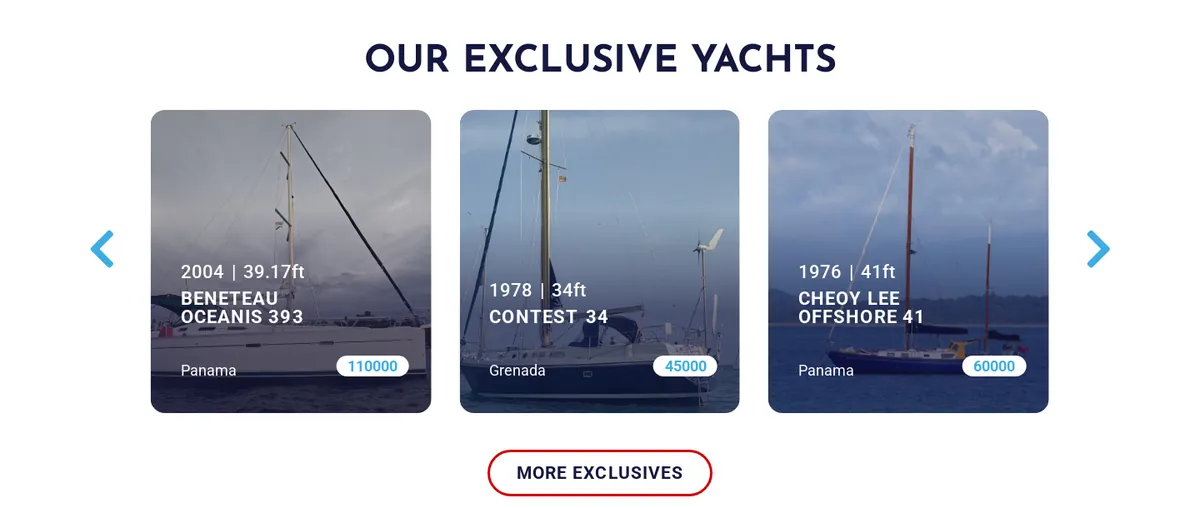 Exclusive yachts carousel