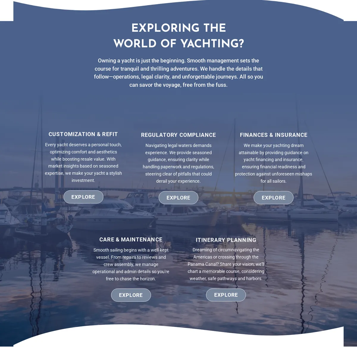 Yacht ownership services