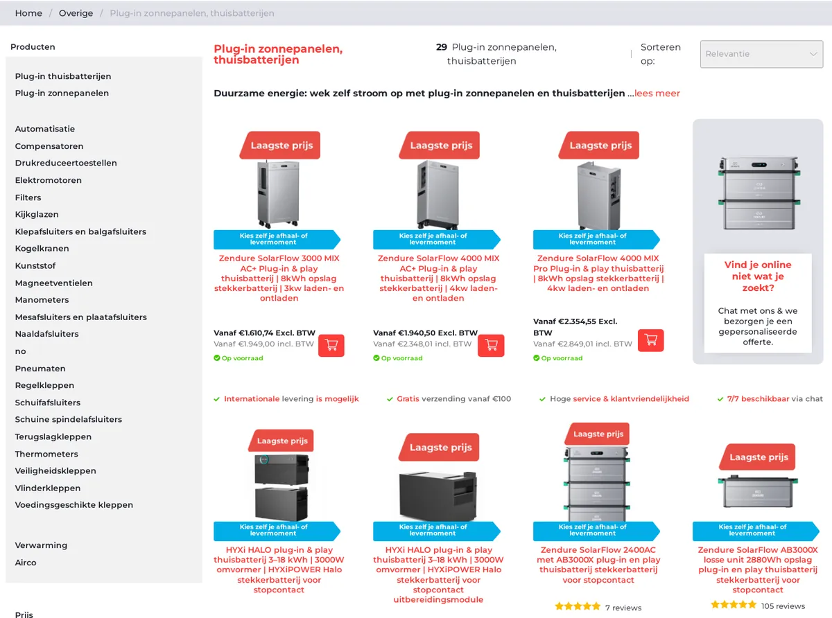 Plug-in home batteries category